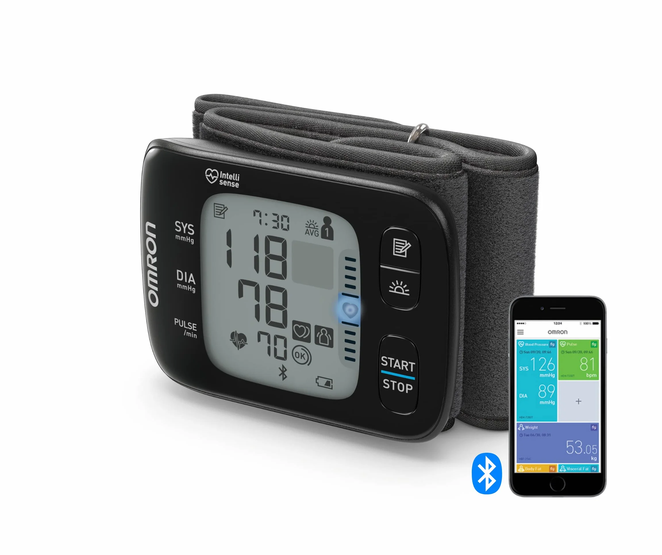 Omron RS7 Intelli IT - Ciśnieniomierz nadgarstkowy z łącznością Bluetooth