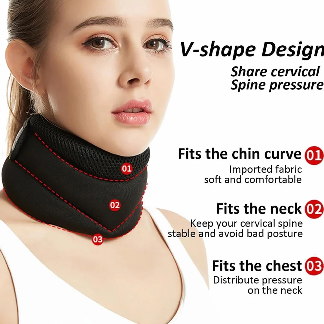 Miękki kołnierz szyjny, ludzka obroża przeciw chrapaniu, Vitavix Neck Support, kołnierz szyjny szyjny, łagodzi ból szyjki macicy i nacisk kręgosłupa