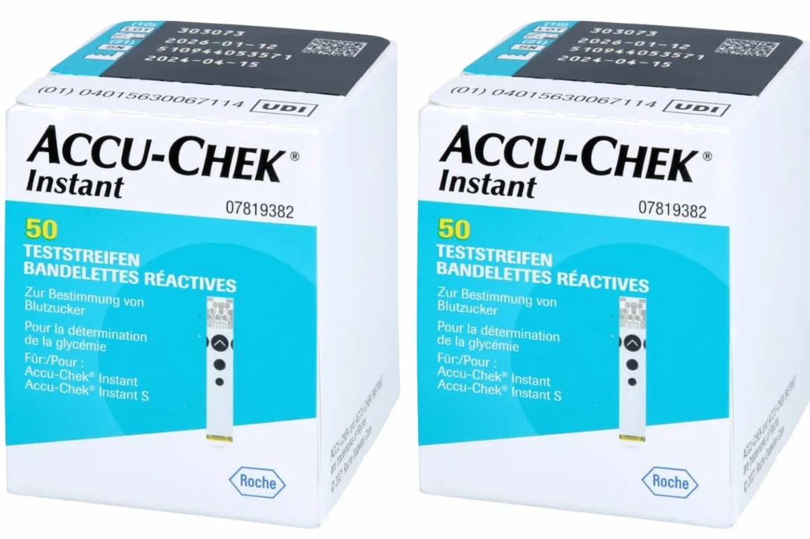 Paski testowe Accu Chek Instant Blood Glucose – opakowanie 50 szt