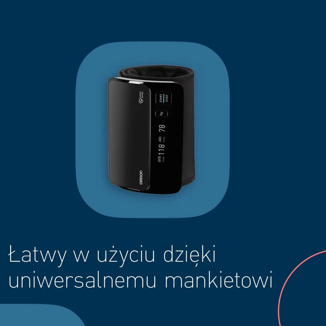 OMRON EVOLV Smart - Bezprzewodowy ciśnieniomierz naramienny z funkcją Bluetooth i bezpłatną aplikacją dla systemów iOS i Android - teraz 6 miesięcy OMRON Connect Premium za darmo