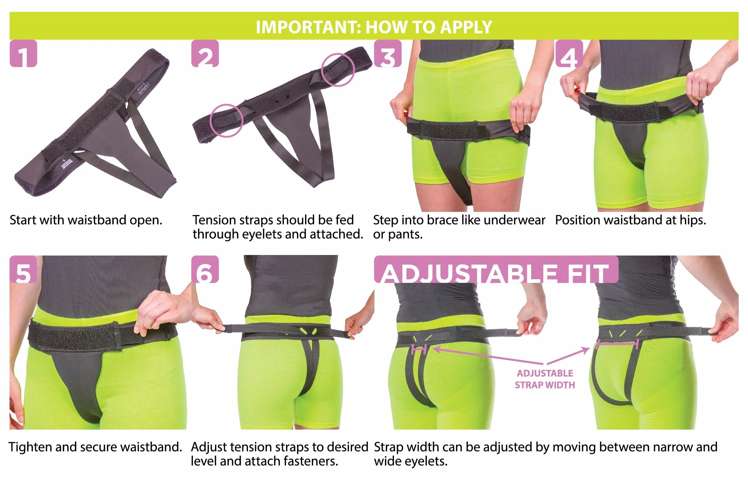 BraceAbility Pelvic Pro - Cinturón de apoyo patentado, original prolapso para el útero para mujeres que tratan la vejiga caída, prolapso uterino, varicoidades vulvares, posparto, disfunción de la