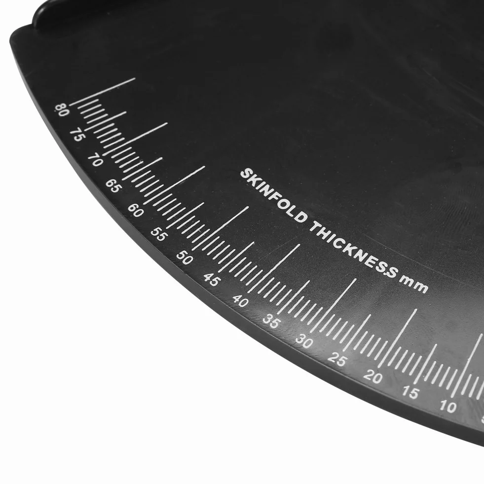 Suwmiarka do Ciała, Suwmiarka do Pomiaru Tkanki Tłuszczowej 0-80 MM, Tester do Pomiaru Utraty Wagi, Suwmiarka do Pomiaru Tkanki Tłuszczowej do Fitnessu 2 Kolory(czarny)