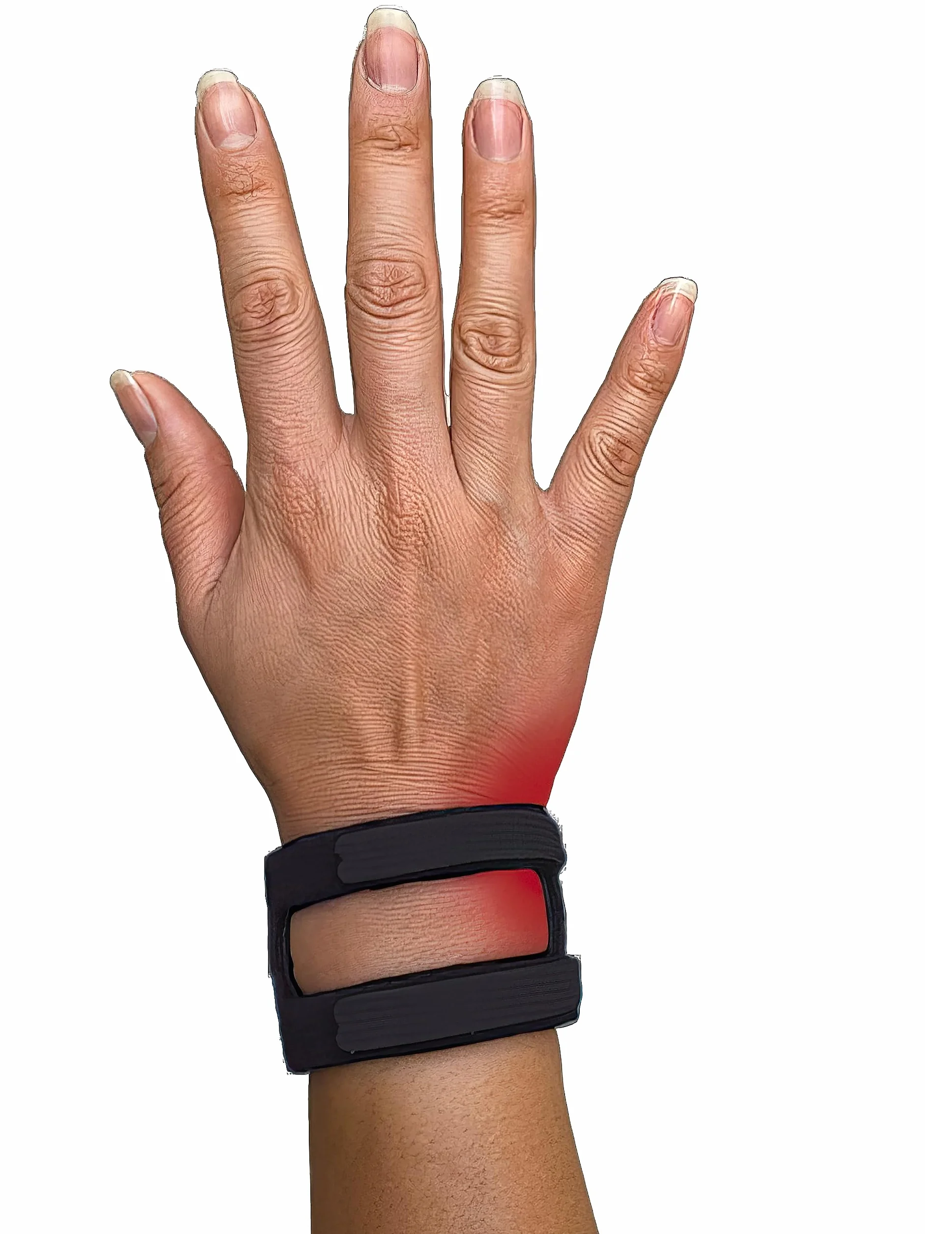 WristWidget® (czarny) Regulowana orteza nadgarstka na łzy TFCC, jeden rozmiar pasuje do większości. Na lewy i prawy nadgarstek, wsparcie dla obciążenia nośnego, ćwiczenia