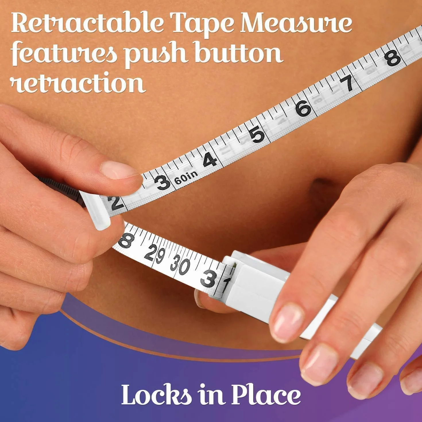 Body Tape Measure - (4 Pack) Taśmy pomiarowe dla monitorów wagi ciała i tłuszczu, (cale i cm) chowany Tape Measure Ruler dla dokładnego kalkulatora tkanki tłuszczowej pomaga obliczyć Fitness Body Measurements
