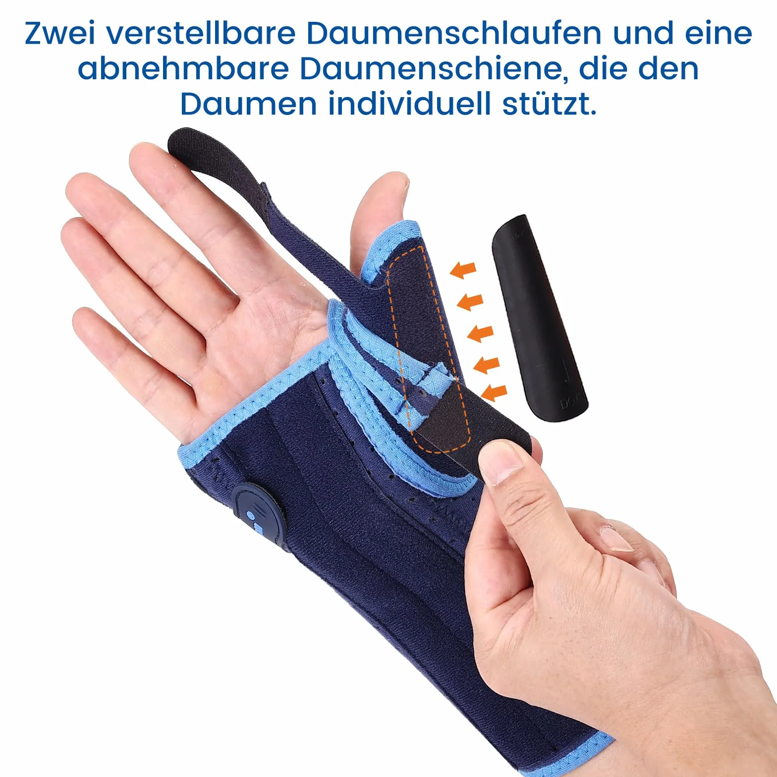 Stabilizator na kciuk z metalową szyną (MR)