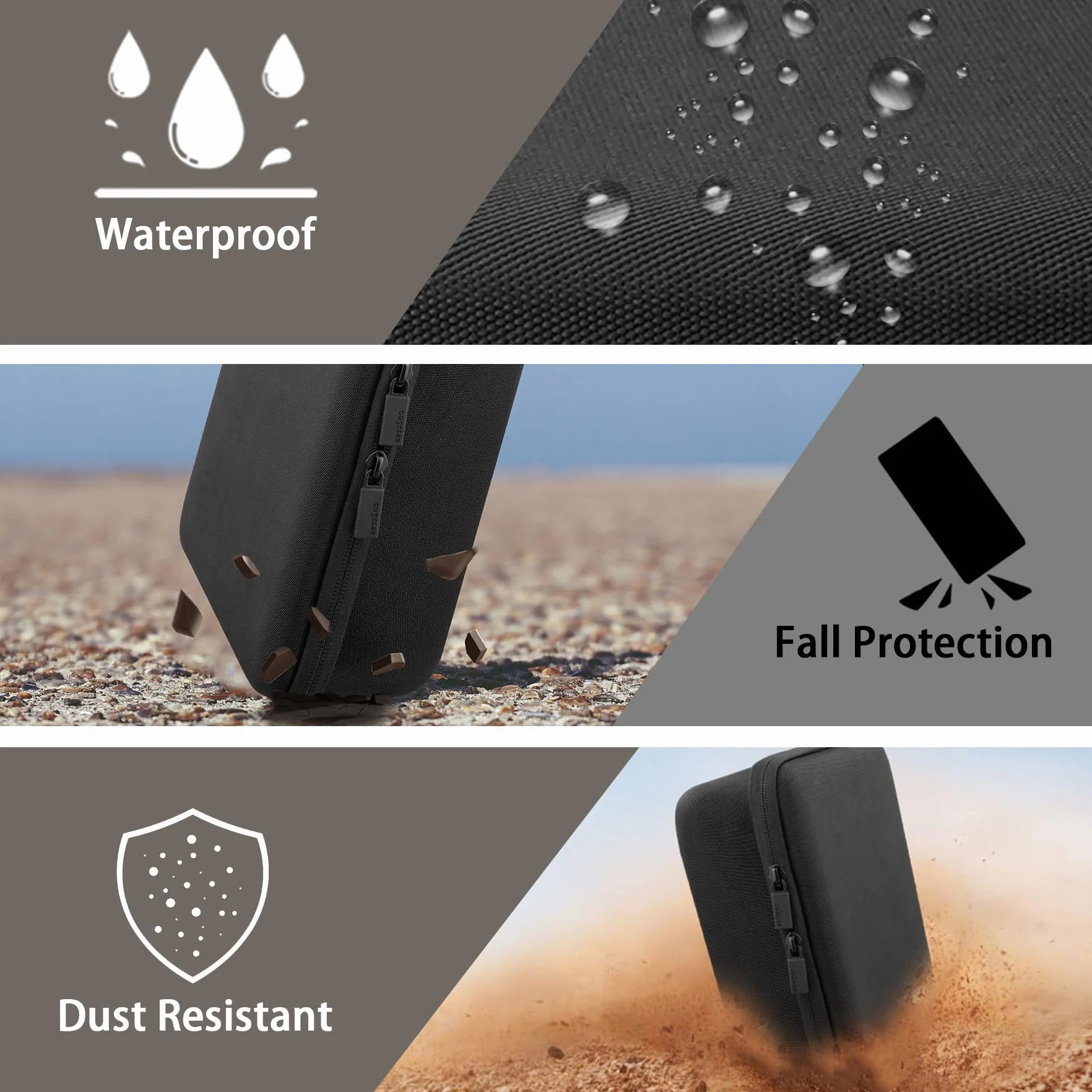 co2CREA Twarda torba do przechowywania etui podróżne do Omron X7 Smart/OMRON serii 10 BP7450 BP5350 BP5450 /M7 Intelli IT/M6 Comfort Home ciśnieniomierz ciśnienie krwi maszyna, Czarny, for Omron X7,