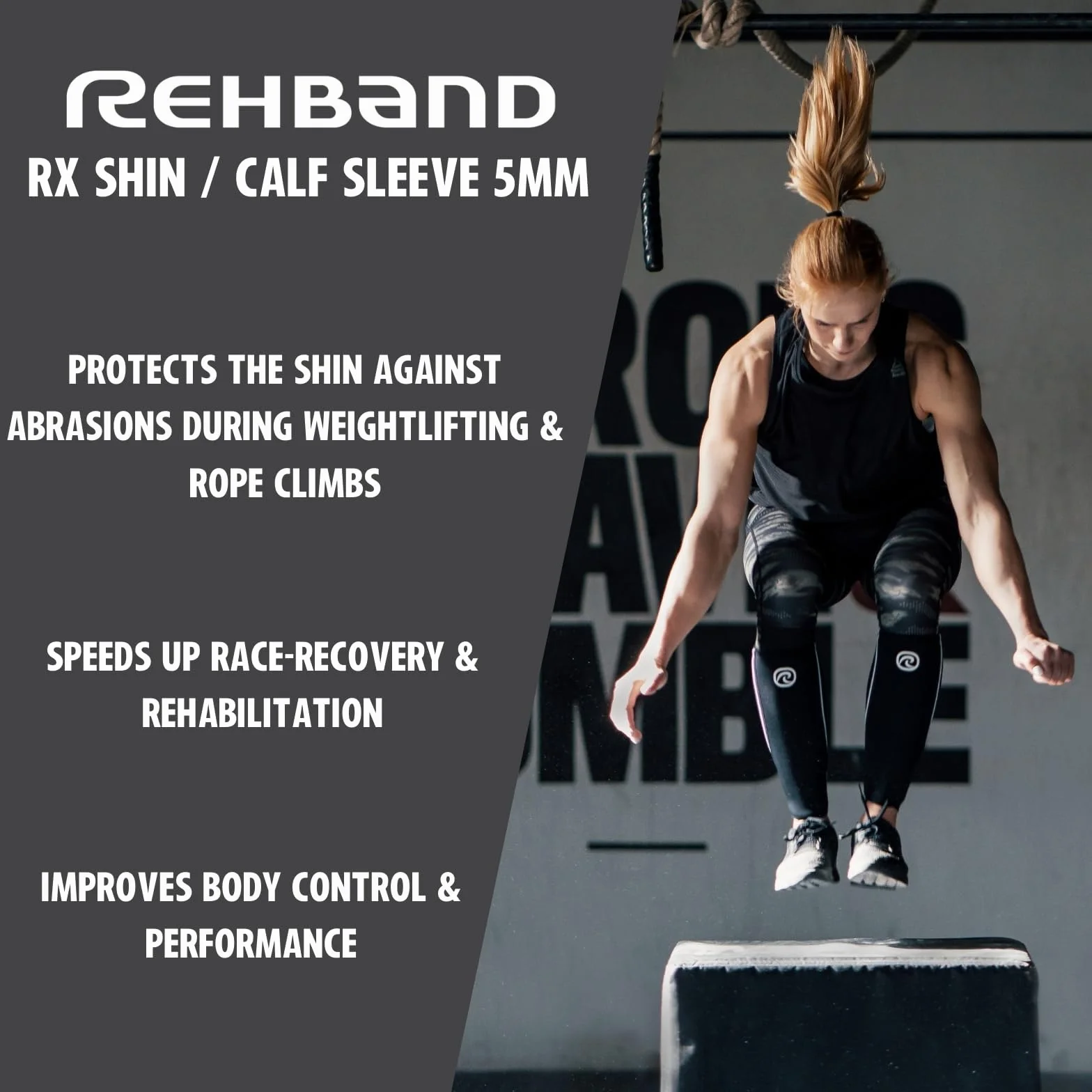 Rehband RX rękaw neoprenowy ochraniacz na goleń