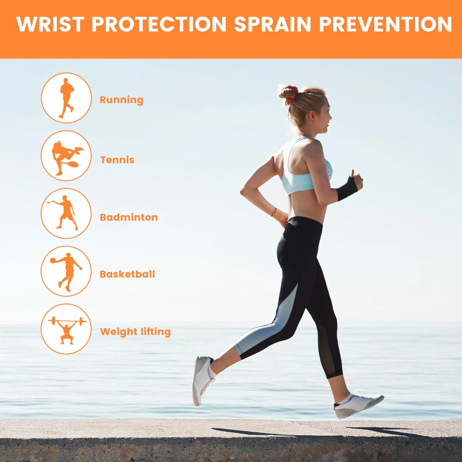 Cobee 2 sztuki bandaży na nadgarstek, regulowana podpórka pod nadgarstek, bandaż na nadgarstek, do nadgarstka, łagodzenia bólu, sportu, fitnessu