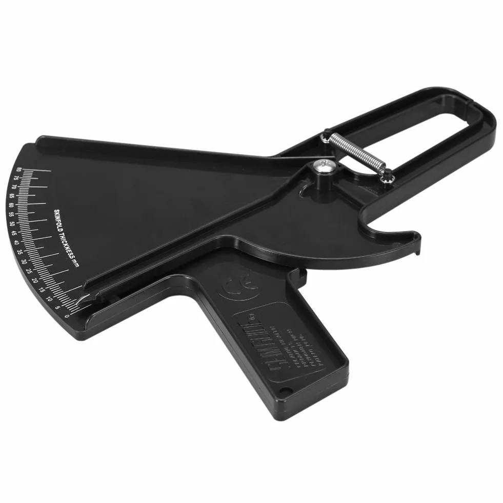 Personal Skinfold Caliper 2 kolory 0 – 80 mm pomiar tłuszczu Skinfold Caliper Measure Tester [czarny], suwmiarka pomiarowa tkanki tłuszczowej, narzędzia