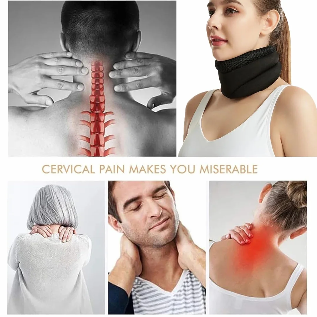 Miękki kołnierz szyjny, ludzka obroża przeciw chrapaniu, Vitavix Neck Support, kołnierz szyjny szyjny, łagodzi ból szyjki macicy i nacisk kręgosłupa