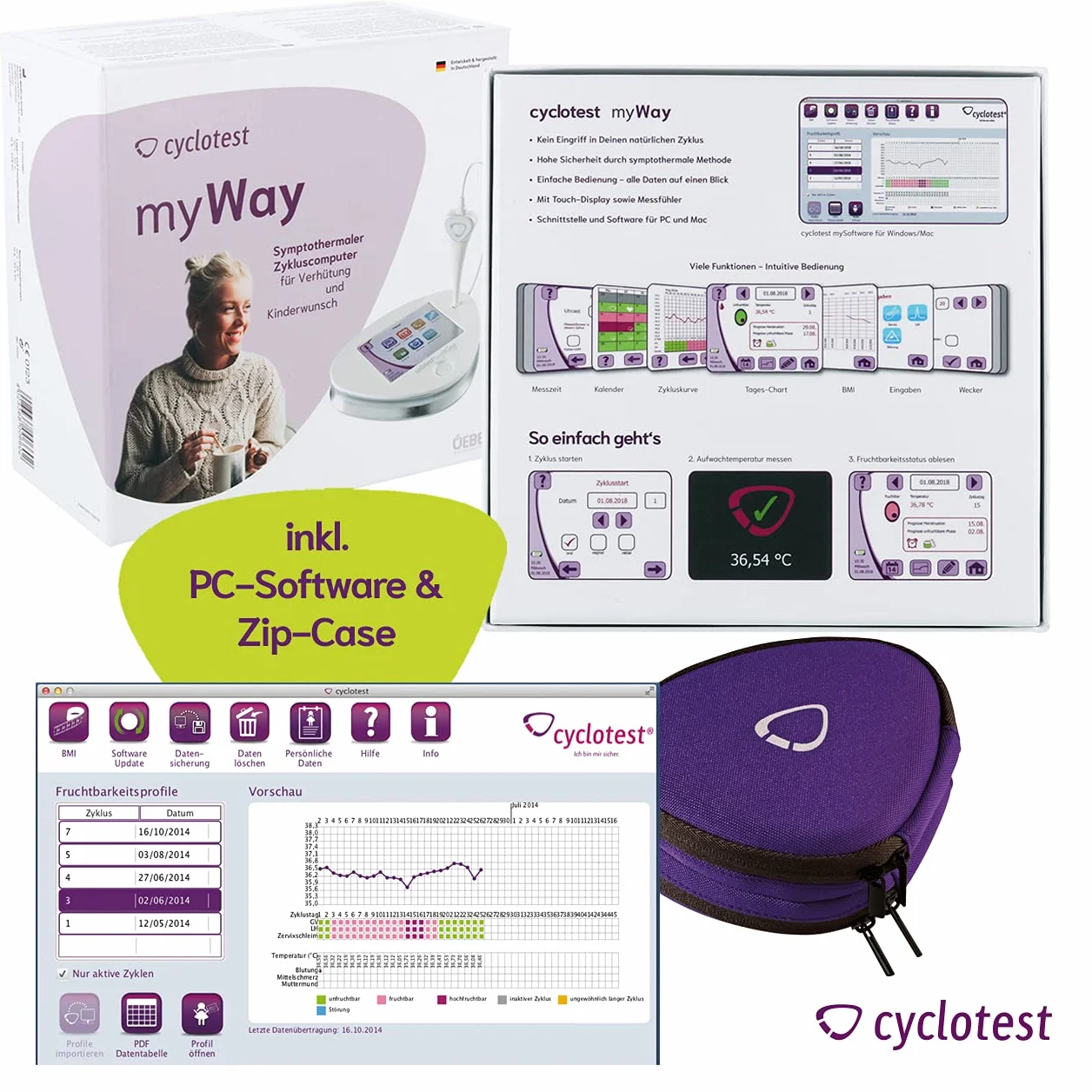 Cyclotest myWay – komputer cyklu miesięcznego