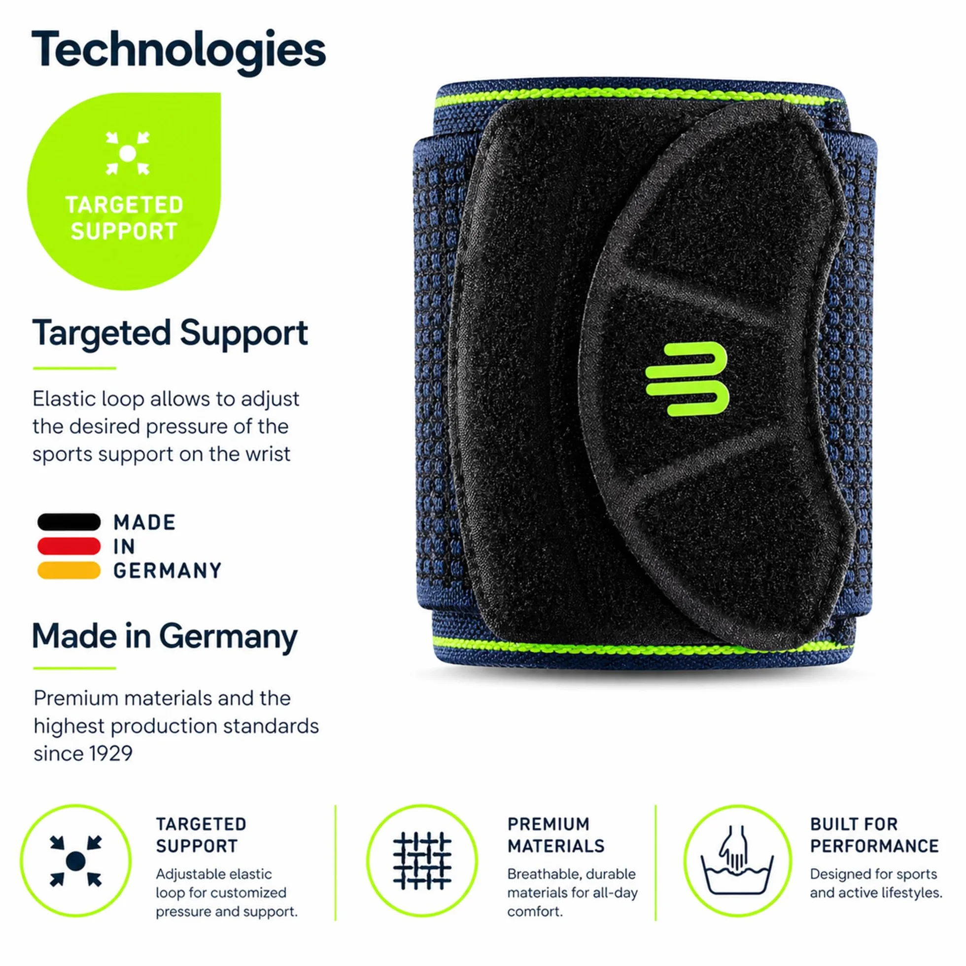 Bauerfeind Opaska na nadgarstek „Wrist Strap“, 1 Opaska Fitness, Unisex