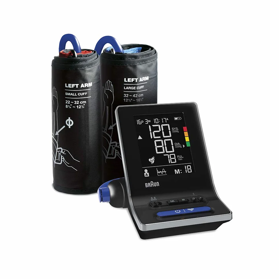 Braun ExactFit 5 Connect inteligentny monitor ciśnienia krwi (dokładne klinicznie, Bluetooth, nieregularne wykrywanie uderzeń serca, łatwy odczyt) BUA6350EU