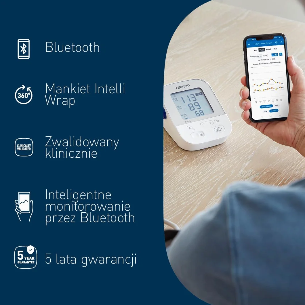 Omron X4 Smart - Ciśnieniomierz do monitorowania nadciśnienia