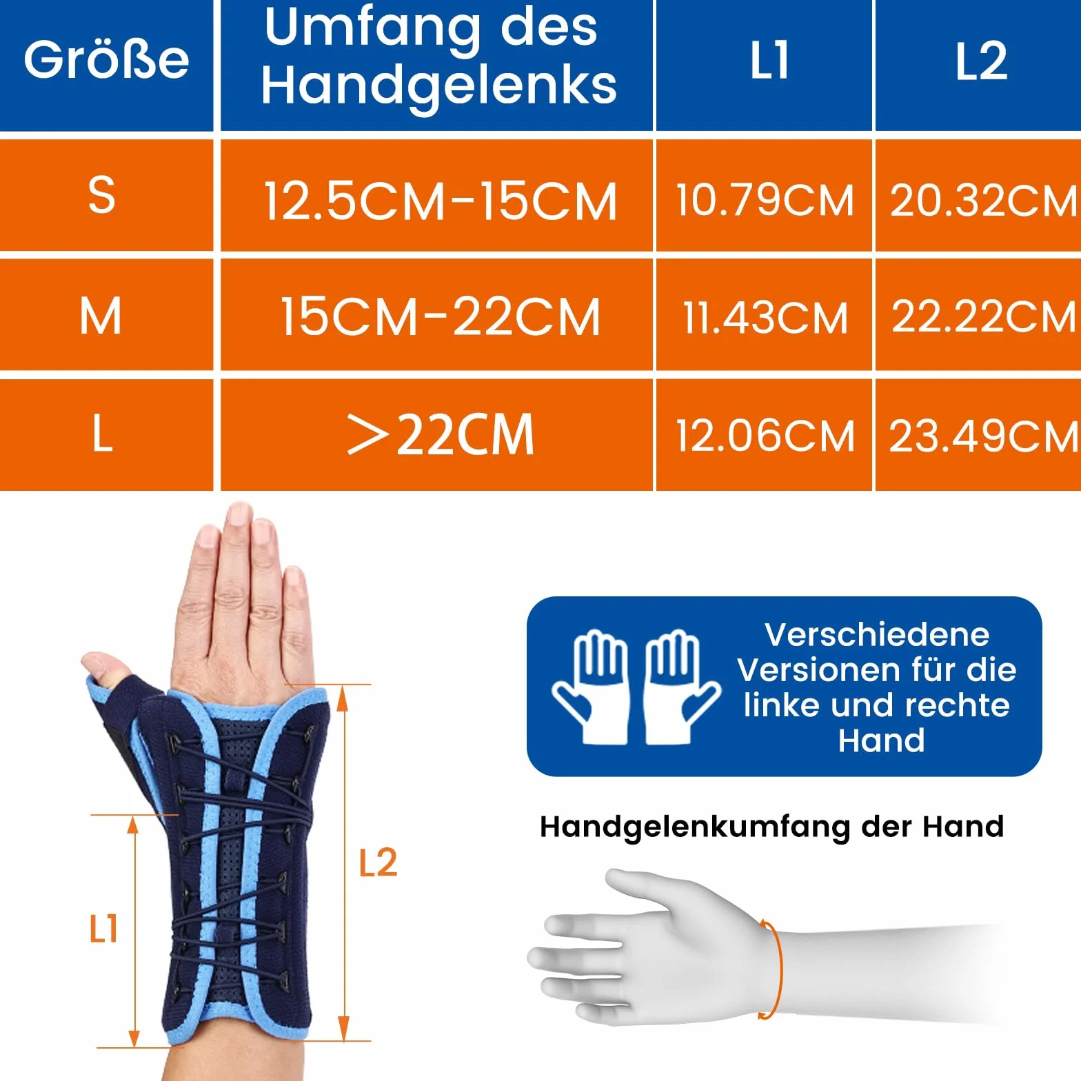 Stabilizator na kciuk z metalową szyną (MR)