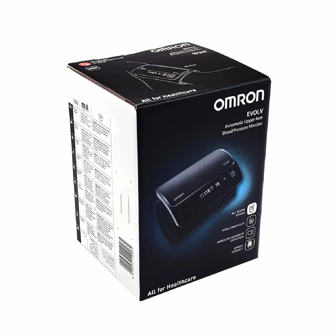 OMRON EVOLV Smart - Bezprzewodowy ciśnieniomierz naramienny z funkcją Bluetooth i bezpłatną aplikacją dla systemów iOS i Android