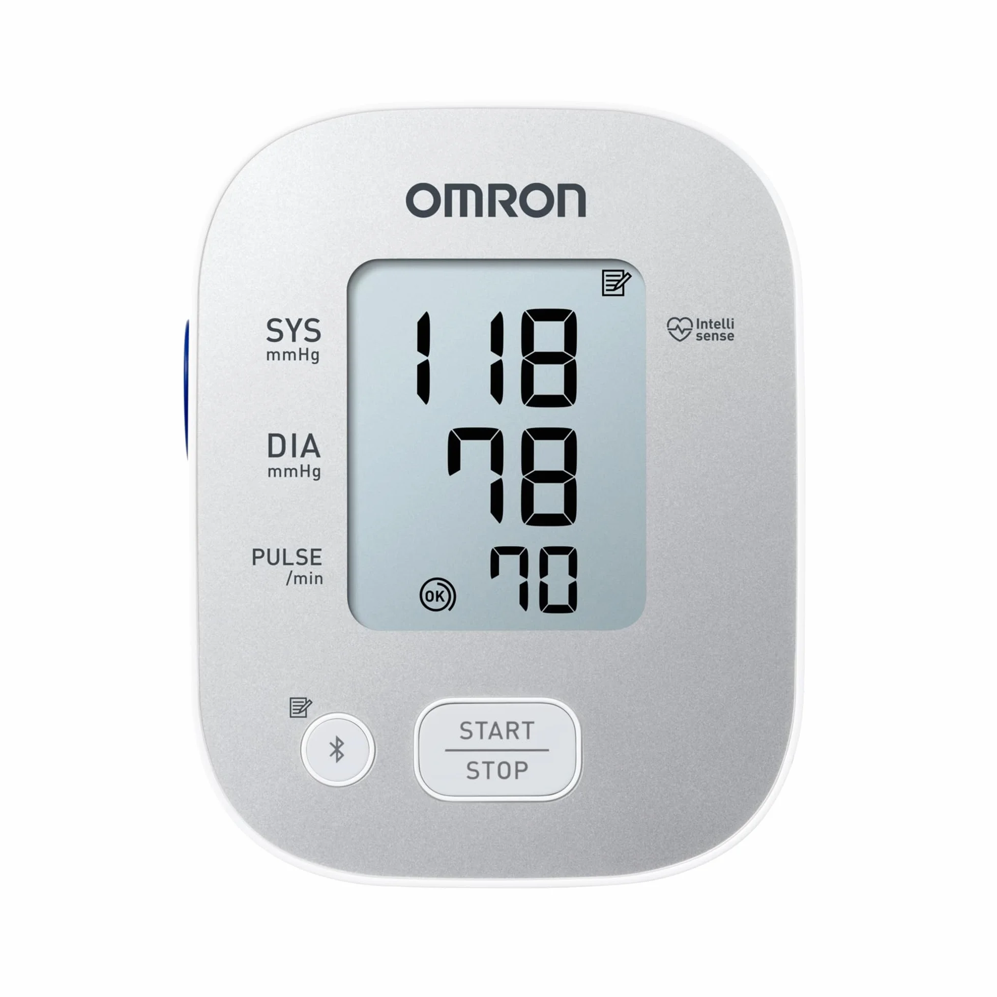 OMRON X2 Smart+ ciśnieniomierz naramienny — urządzenie do pomiaru ciśnienia krwi do użytku domowego wyposażone w funkcję Bluetooth i kompatybilne z aplikacją na smartfona