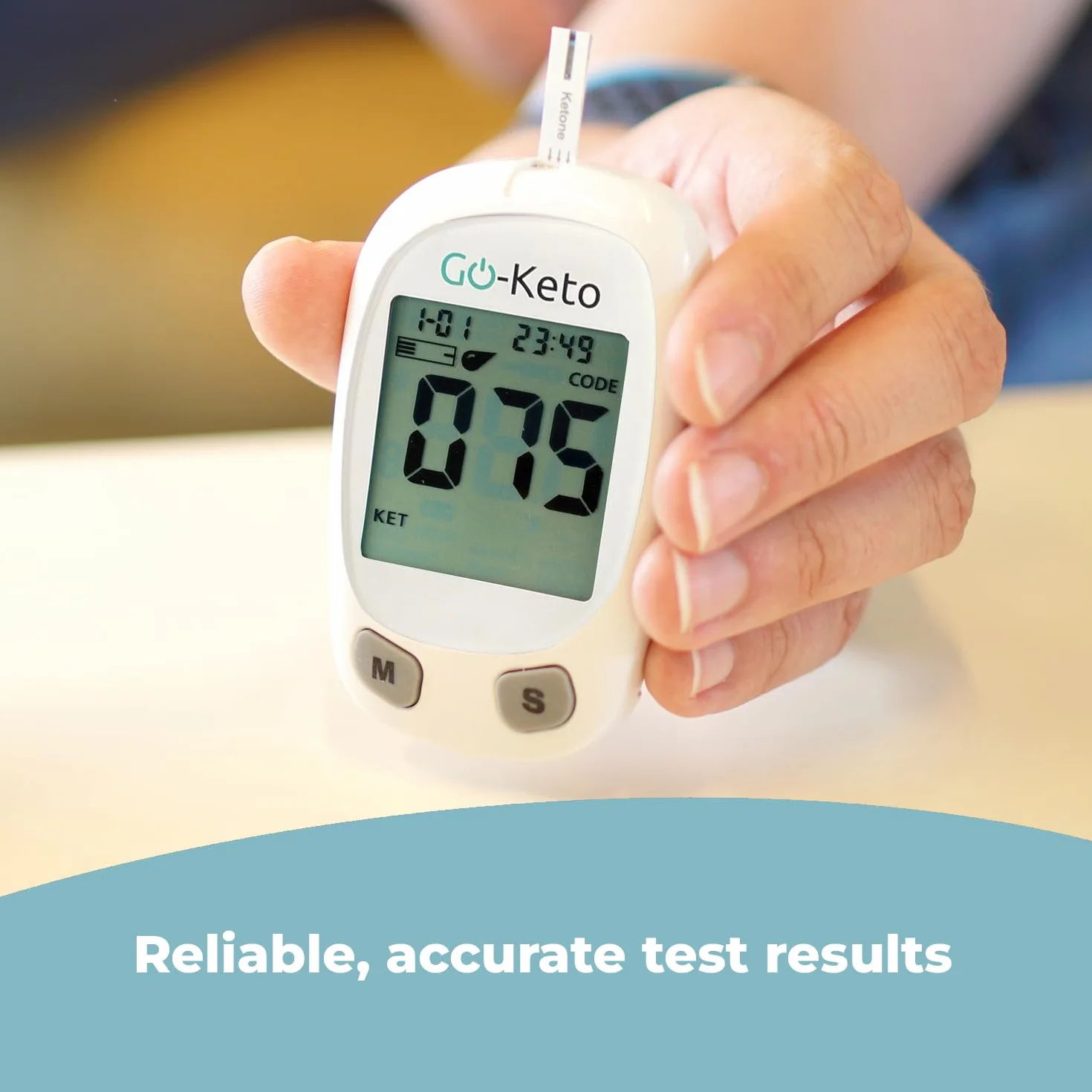 Go-Keto Zestawy testowe do pomiaru ketonów 25 sztuk do miernika Go-Keto & GK Dual, dieta keto