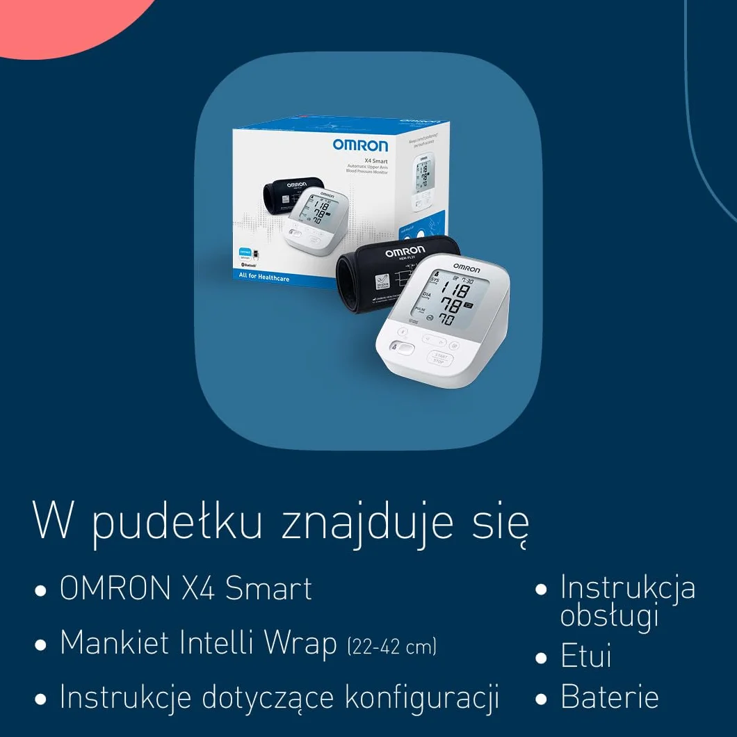 Omron X4 Smart - Ciśnieniomierz do monitorowania nadciśnienia