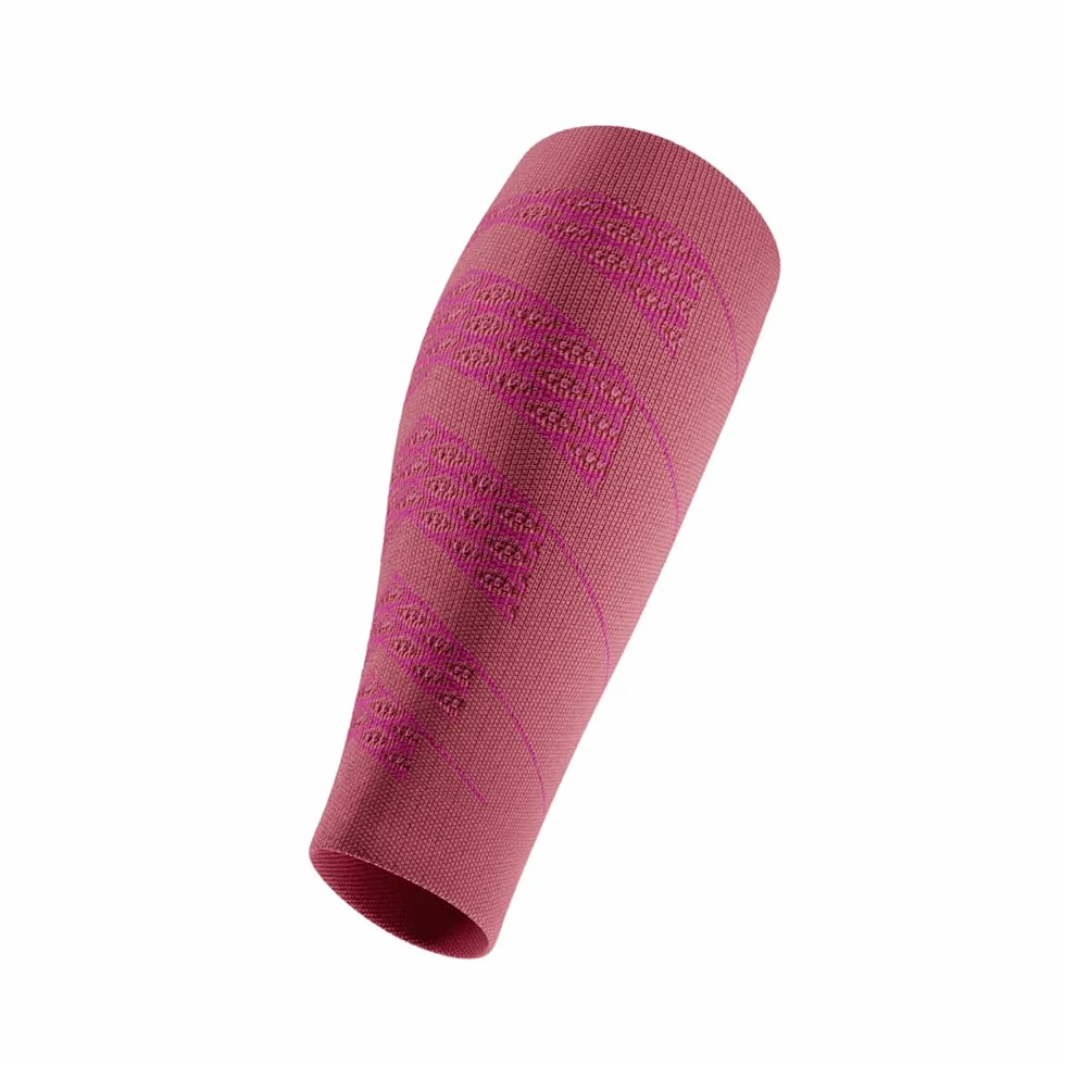 BAUERFEIND Waden Sleeves "Run Performance Compression Sleeve", 1 para bandaży na łydki z kompresją i kropkami 3D, ocieplacze na nogi