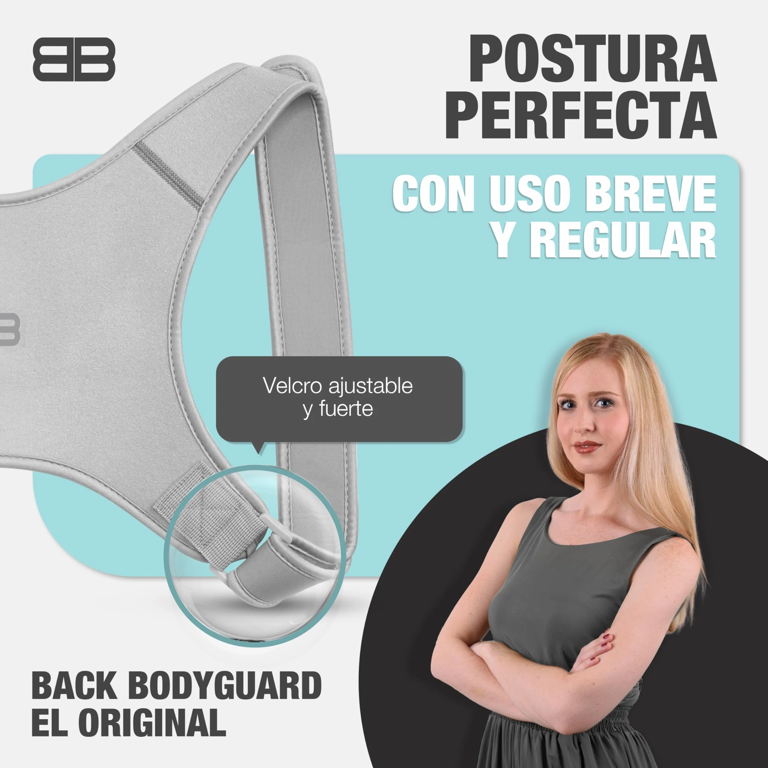 BACK BODYGUARD korektor postawy plecy - korektor postawy - podparcie pleców (S,M,L)