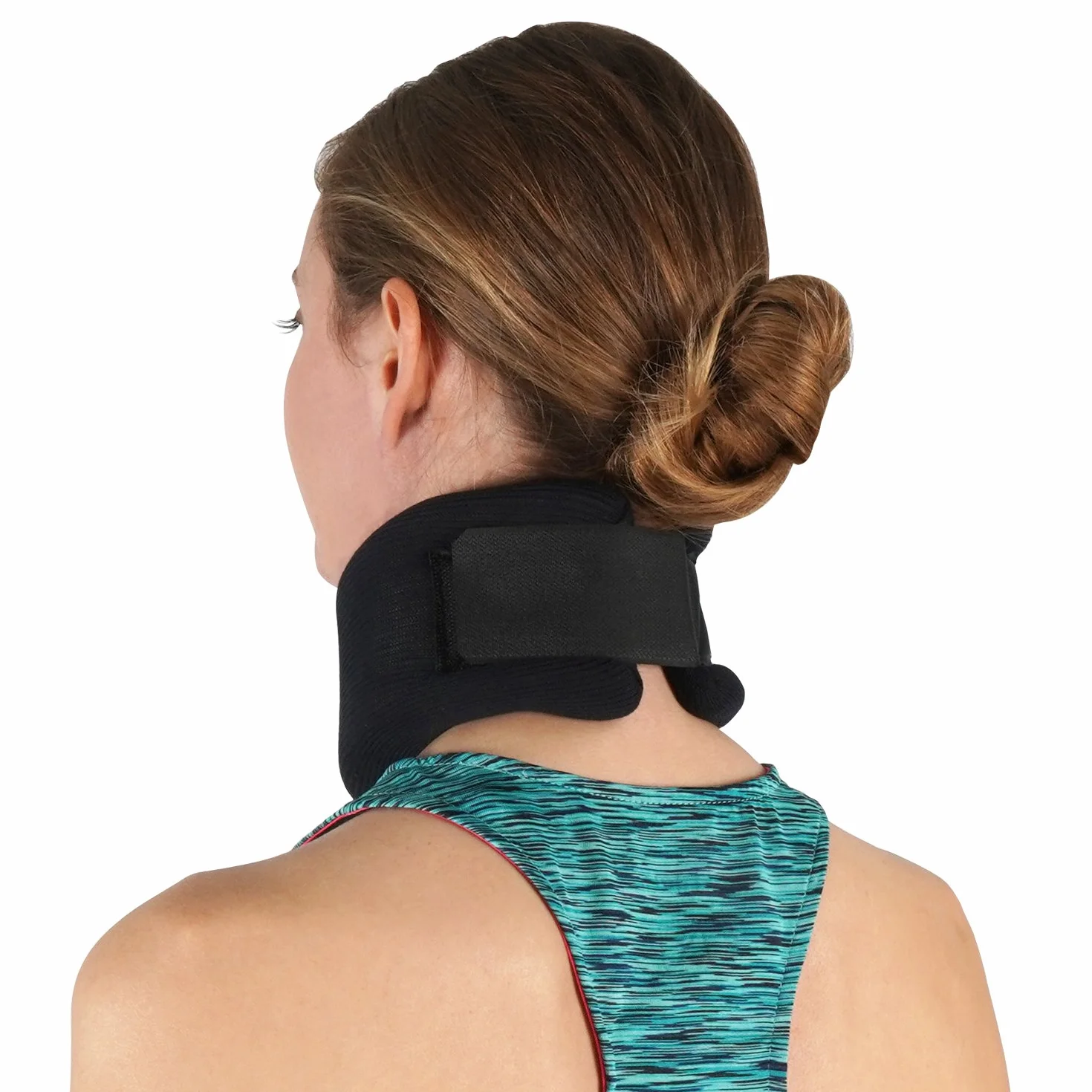 Soles Neck Brace Recovery kołnierz szyjki macicy | regulowany, pianka o wysokiej gęstości | miękka tkanina bawełniana | hipoalergiczny | Relieves Spine, Muscle, Joint Pressure - M/38-50 cm
