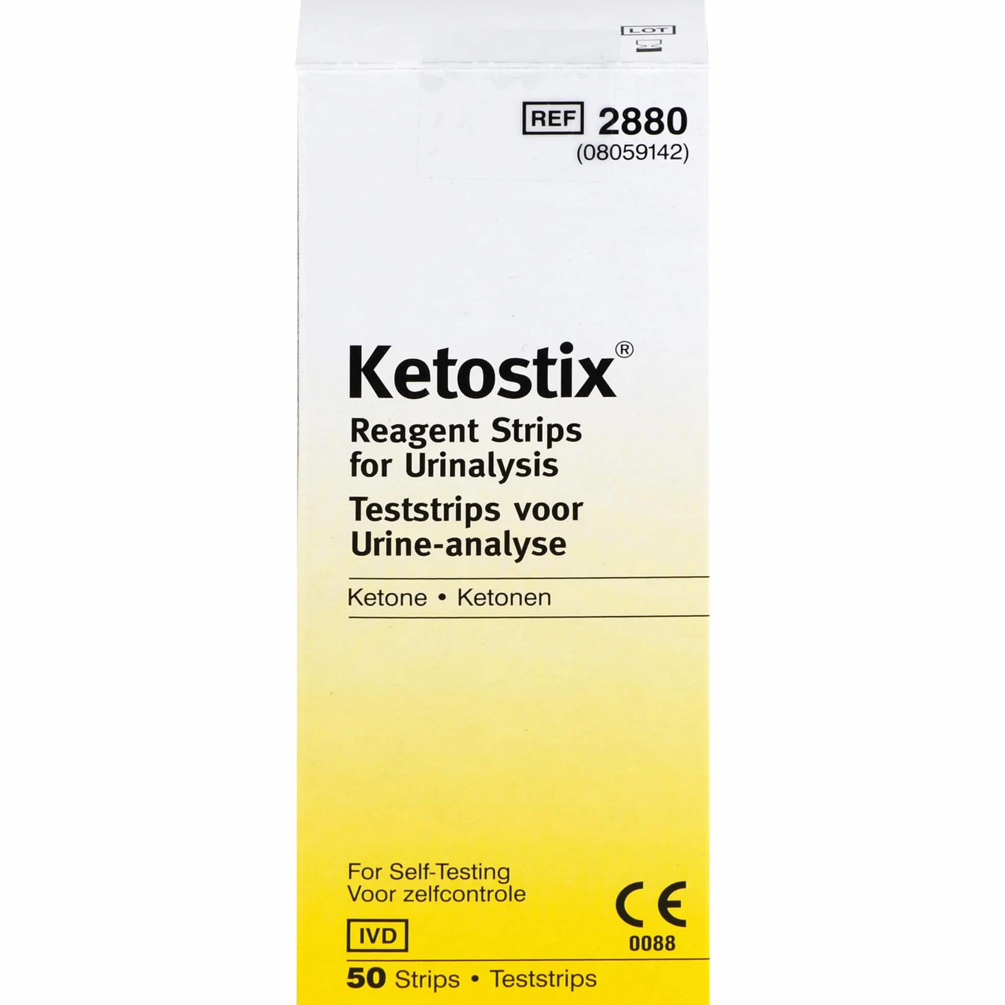 Bayer Ketostix® keto paski testowe do testowania moczu, cukier moczowy, ketoza, 50 sztuk