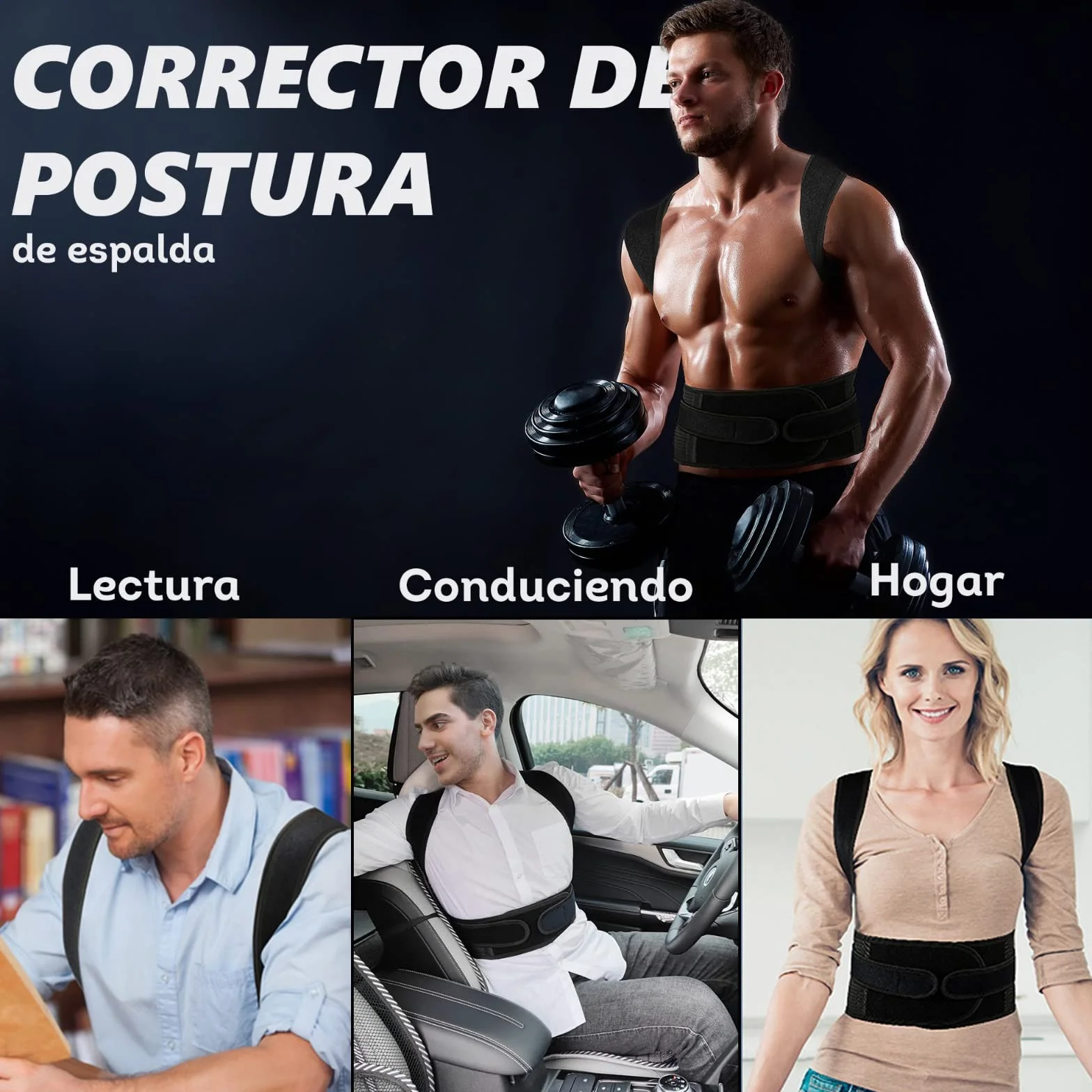 FEVAN Regulowany korektor postawy pleców premium | Korektor postawy dla mężczyzn i kobiet | Oddychający korektor pleców | Relief w bólu pleców i szyjki macicy